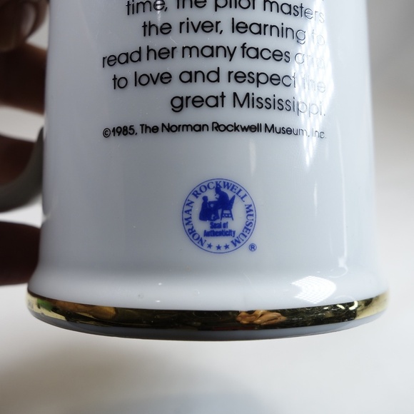 Norman Rockwell Limited Edition Long John Silvers Porcelin Tankard Vintage 1985 - Picture 9 of 12
